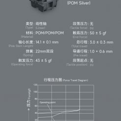 Akko Cs Pom Switch Silver Thong So Spec