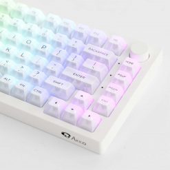 Akko Keycap Set White Asa Clear 04