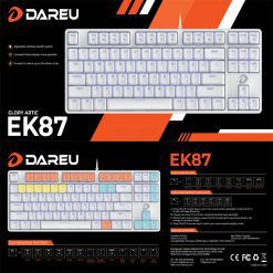 Ban Phim Co Gaming Mau Trang Dareu Ek87 White 02